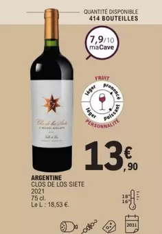 Argentine Clos De Los Siete 2021