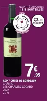 Château Les Charmes-Godard - AOP Côtes de Bordeaux : un vin authentique et raffiné