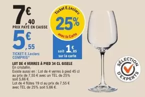 Giséele - Lot De 4 Verres À Pied