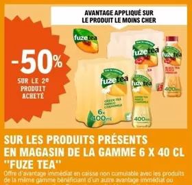 Fuzetea : Fuze Tea - Gamme 6 x 40 cl en magasin - Découvrez les produits et promotions disponibles