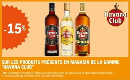 Havana Club : Découvrez les Produits de la Gamme en Magasin - Promotions et Caractéristiques Incluses