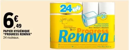 Complet - Papier Hygiénique "Progress Renova"