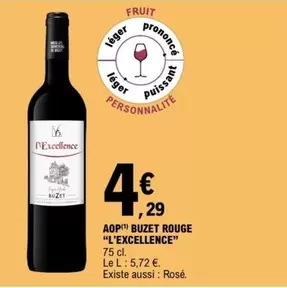 L'excellence - Aop Buzet Rouge