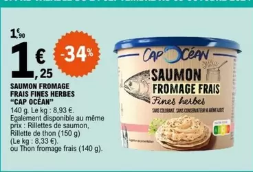 Cap -  Ocean - Saumon Fromage Frais Fines Herbes