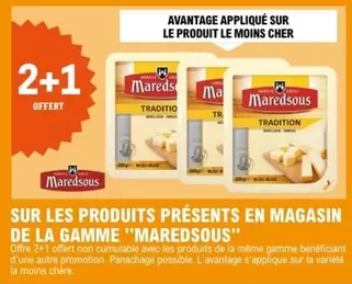 Découvrez la gamme Maredsous : produits en promotion avec caractéristiques détaillées