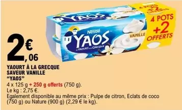 Nestlé - Yaourt À La Grecque Saveur Vanille