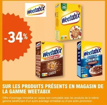 Découvrez la gamme Weetabix en magasin : caractéristiques et promotions des produits disponibles