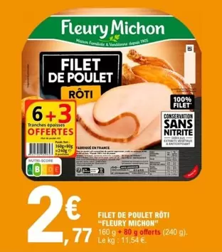 Fleury Michon - Filet De Poulet Rôti