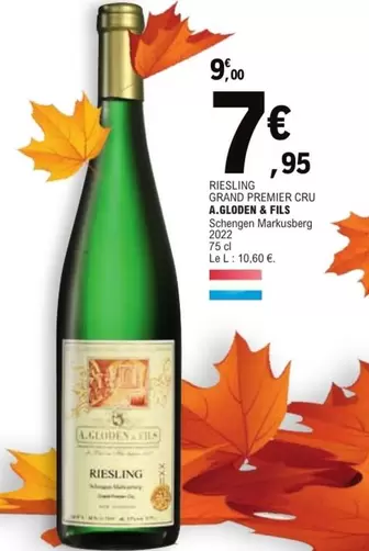 Riesling Grand Premier Cru A.glodeen & Fils