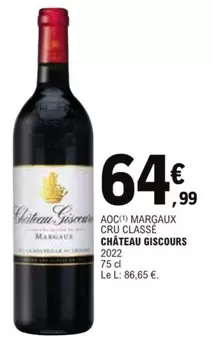 Château Giscours - Aoc Margaux Cru Classe