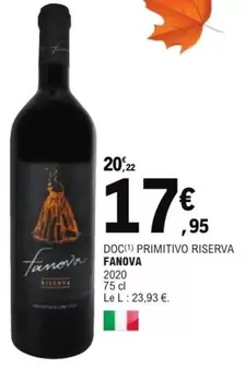 Fanova - DOC Primitivo Riserva