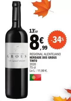 Regional Alentejano Herdade Dos Grous Tinto