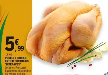 Poulet Fermier Entier Portugais "Interves"