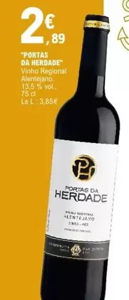 Portas De Herdade - Vinho Regional Alentejasna