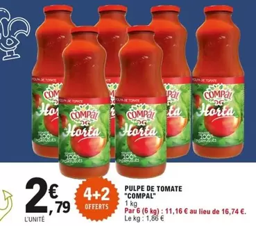 Tomy - Compal - Pulpe De Tomate