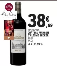 Becker - Margaux Chateau Marquis D'alesme