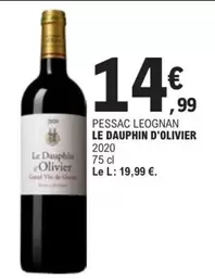 Pessac Leognan Le Dauphin D'olivier