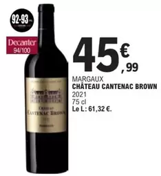 Margaux Chateau Cantenac Brown