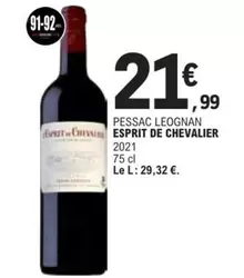 Pessac Leognan Esprit De Chevalier