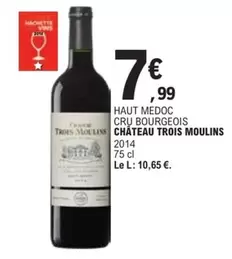 Bourgeois - Chateau Trois Moulins - Haut Medoc Cru