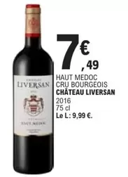 Bourgeois - Chateau Liversan - Haut Medoc Cru