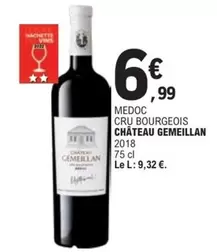 Bourgeois - Chateau Gemeillan - Medoc Cru