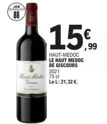 Haut-medoc Le Haut Medoc De Giscours