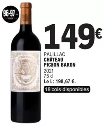 Pauillac Chateau Pichon Baron 2021