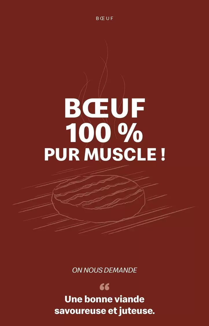 Bœuf 100% Pur Muscle! offre sur McDonald's