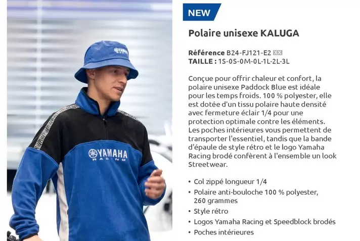 Polaire Unisexe Kaluga  offre sur Yamaha