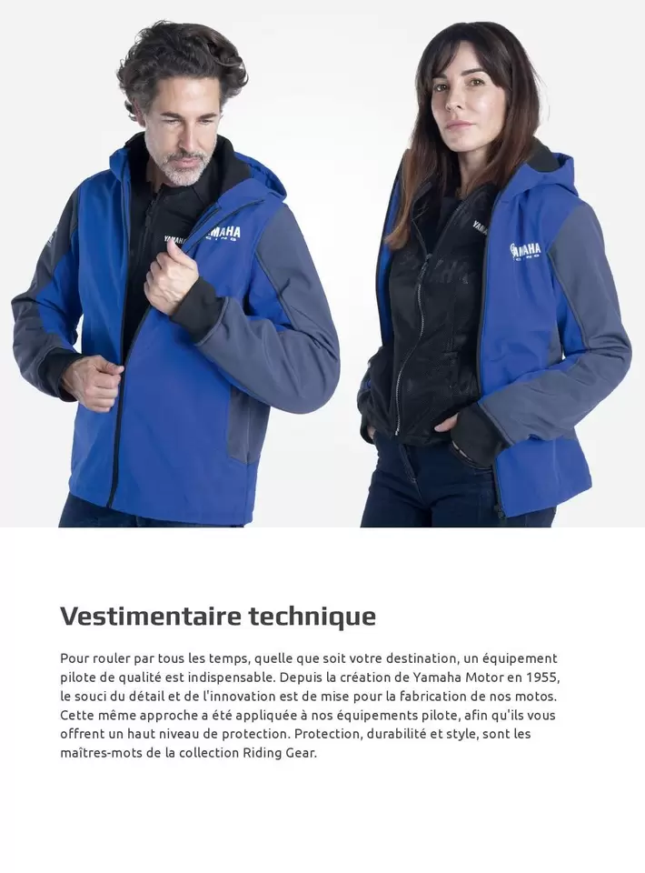 Vestimentaire Technique offre sur Yamaha