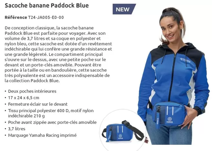 Sacoche Banane Paddock Blue offre sur Yamaha