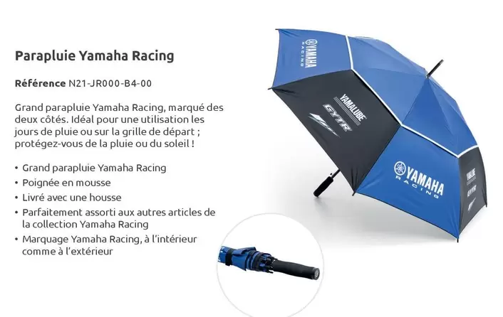 Yamaha Racing - Parapluie  offre sur Yamaha