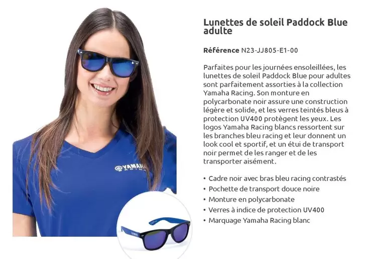 Lunettes De Soleil Paddock Blue Adulte offre sur Yamaha