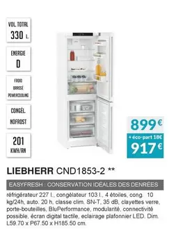 Liebherr - CND1853-2  offre à 899€ sur Copra