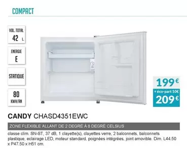 Candy - CHASD4351EWC offre à 199€ sur Copra