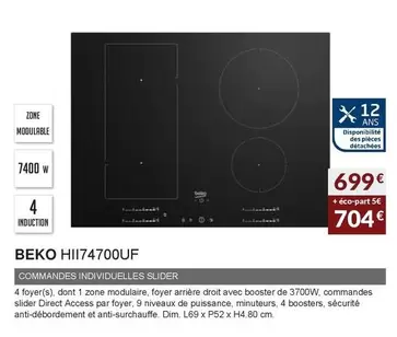 Beko - Hii74700uf offre à 699€ sur Copra