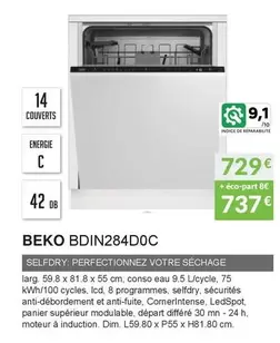 Beko - BDIN284D0C offre à 729€ sur Copra