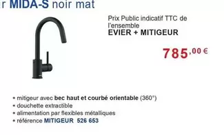 Évier + Mitigeur offre à 785€ sur Copra