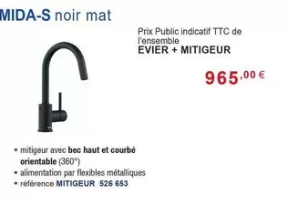 Evier + Mitigeur  offre à 965€ sur Copra