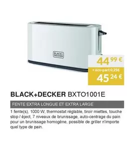 Black & Decker - BXTO1001E  offre à 45,24€ sur Copra