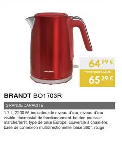 Brandt - BO1703R offre à 64,99€ sur Copra