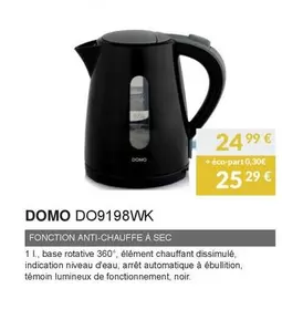 Domo - DO9198WK offre à 24,99€ sur Copra