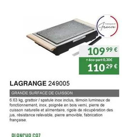 Lagrange -  249005 offre à 109,99€ sur Copra