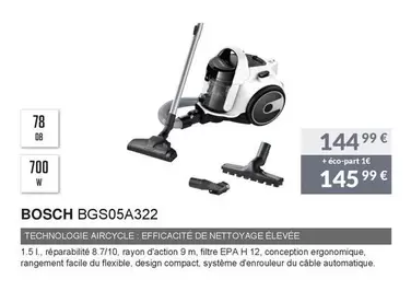 Bosch - BGS05A322 offre à 144,99€ sur Copra