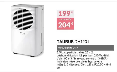 Taurus - DH1201 offre à 199€ sur Copra