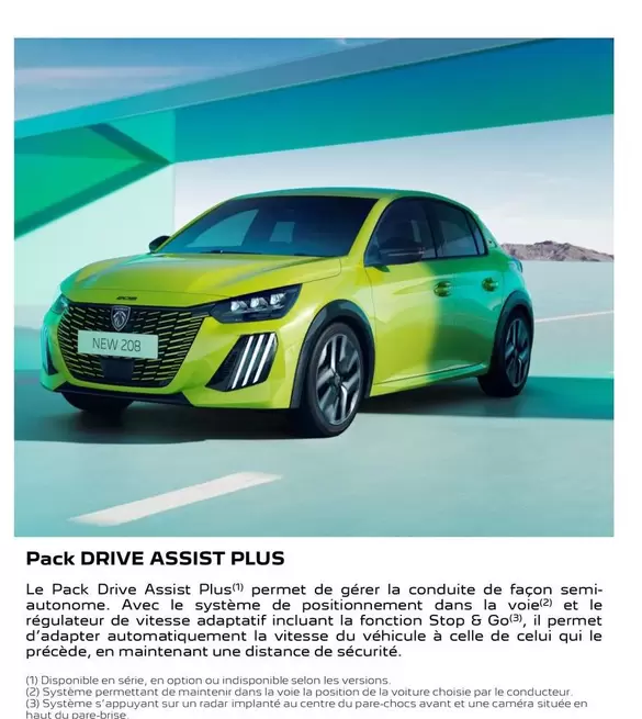 Peugeot - Pack Drive Assist Plus offre sur Peugeot