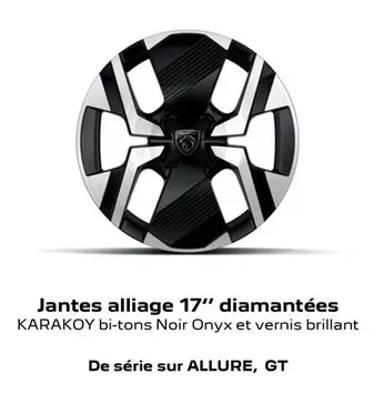 Jantes Alliage 17" Diamantées offre sur Peugeot