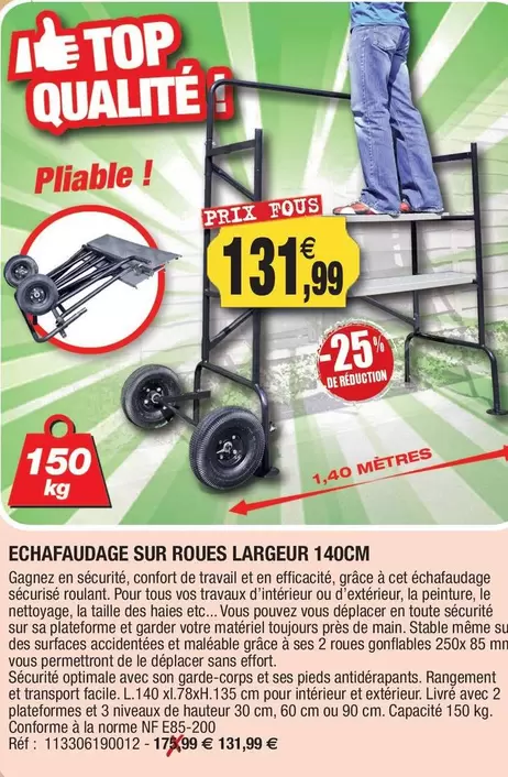 TOUS - Le Top Qualite offre à 131,99€ sur Outiror