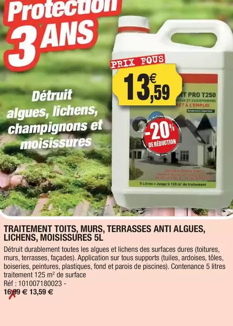 Détruit Algues, Lichens, Champignons Et Moisissures offre à 13,59€ sur Outiror